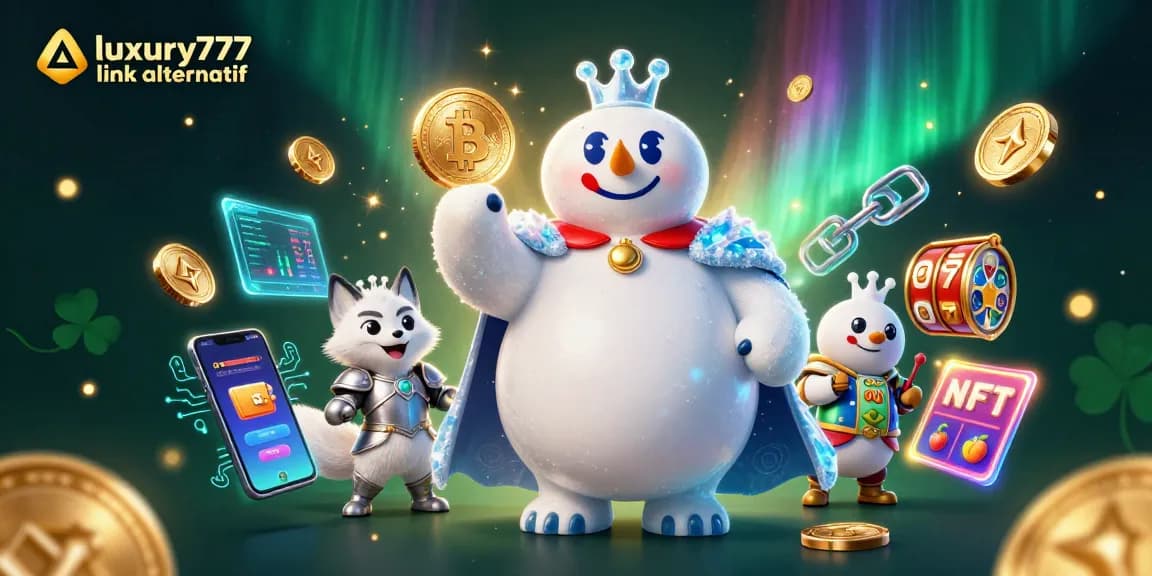Experience luxury777 link alternatif with a stunning 3D casino-themed illustration showcasing engaging slot game elements.