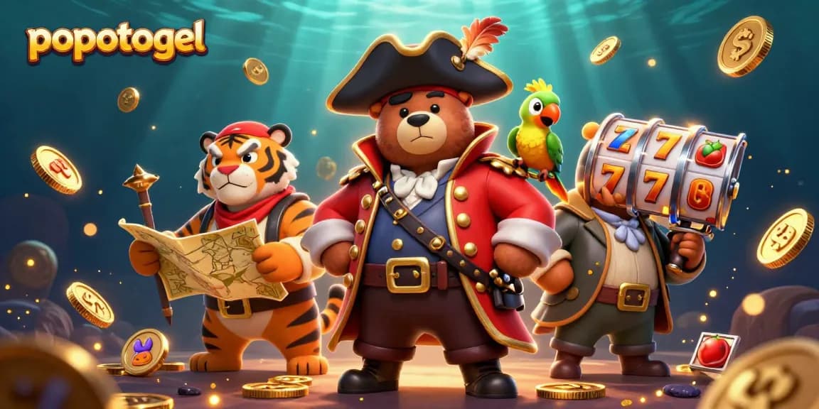 Engage with popotogel slots featuring vibrant characters, jackpot reels, and immersive game elements.