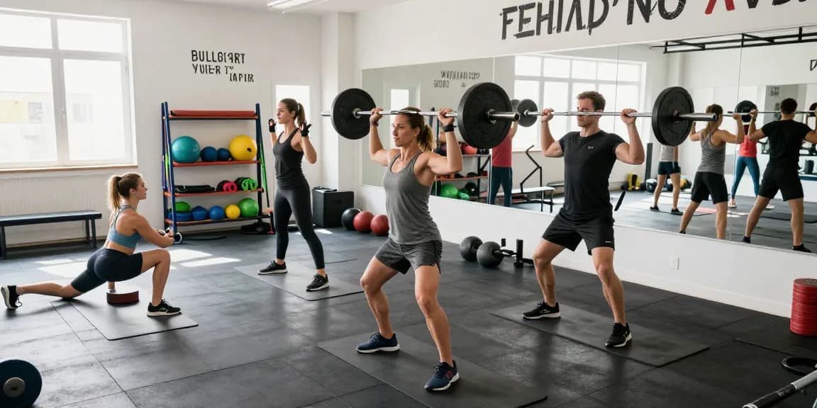 Active individuals working out in the Astera Steroids Shop gym, showcasing strength and fitness.