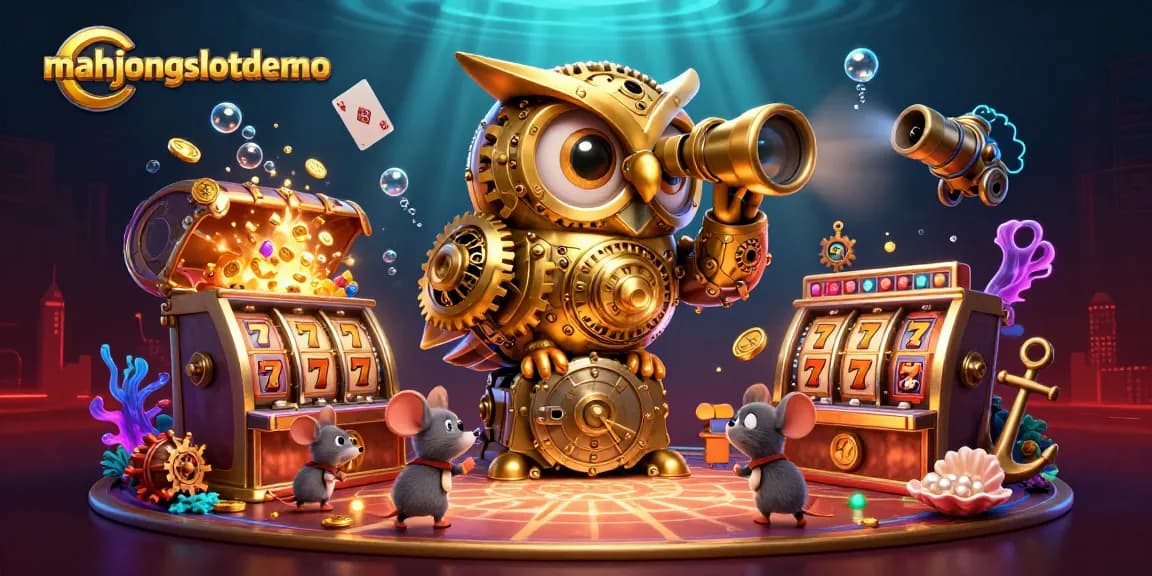 Experience mahjongslotdemo action with vibrant details of spinning reels and lively casino ambiance.