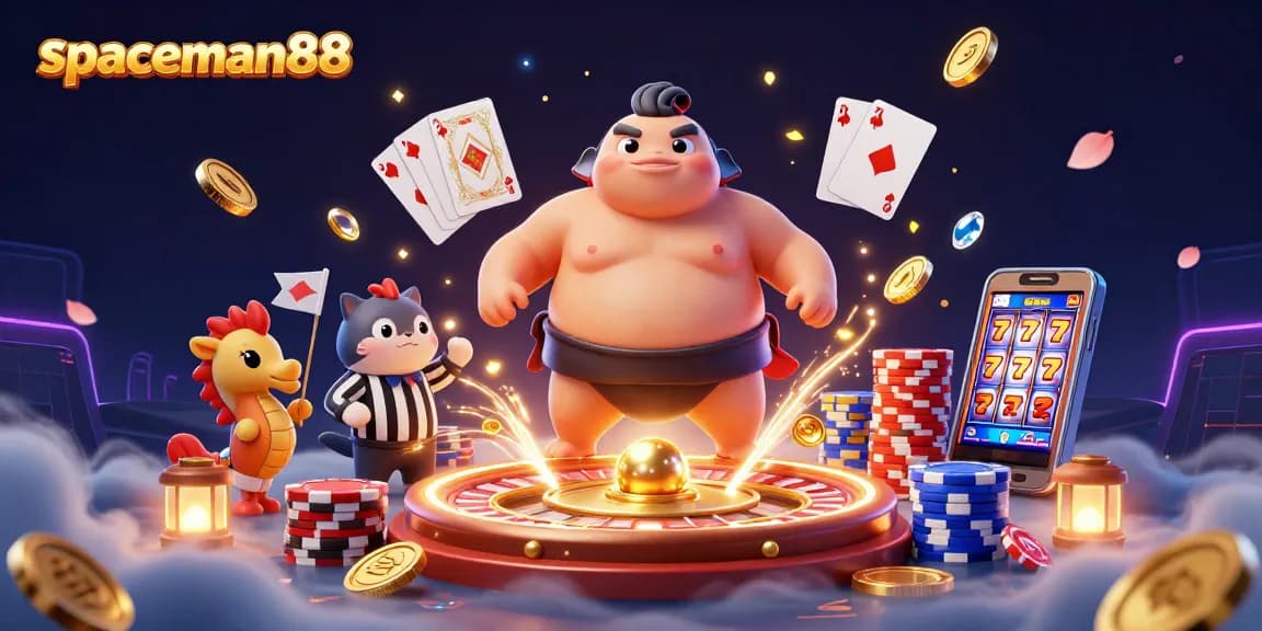 Engage in thrilling gameplay with spaceman88 and vibrant casino elements in an underwater scene.