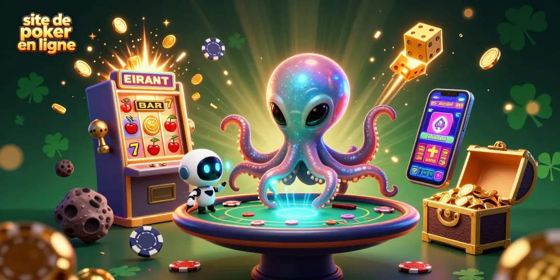 Jouer au poker en ligne avec le site de poker en ligne, apportant une expérience immersive et festive.