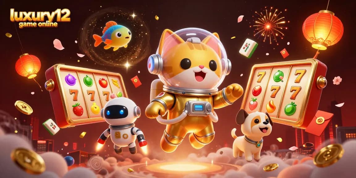 Spin the reels and win big with luxury12 game online in this dynamic 3D casino scene.