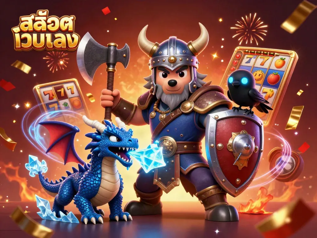 เล่นเกมสล็อตเว็บตรงกับนักรบหมาป่าสายดาร์กและมังกรควันเย็น