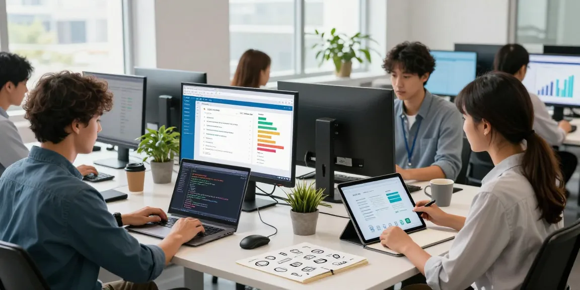 Collaboration in modern office setting while wps下载 tools enhance productivity and creativity.