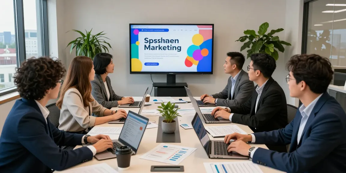 Collaborative team in Spokane marketing agency discussing strategies.