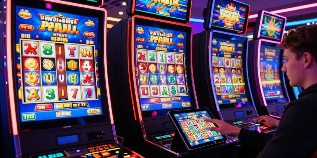 Exciting online slot game interface showcasing colorful reels and lively graphics.