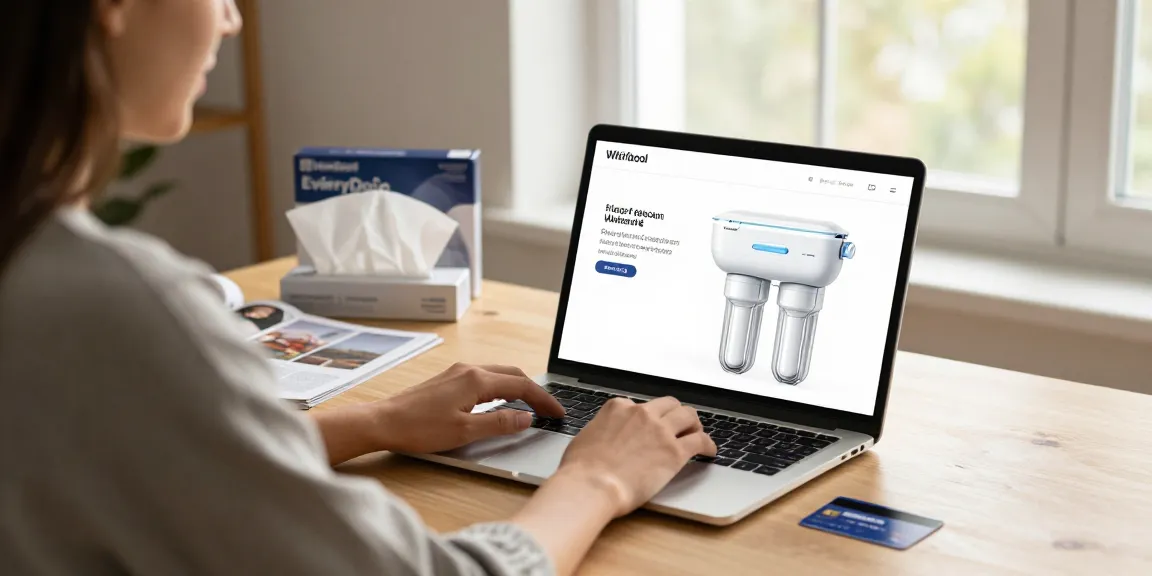 Overbest UKF8001 Replacement for EveryDrop by Whirlpool Refrigerator Water Filter 4 in an online shopping experience with best deals on e-commerce platforms.
