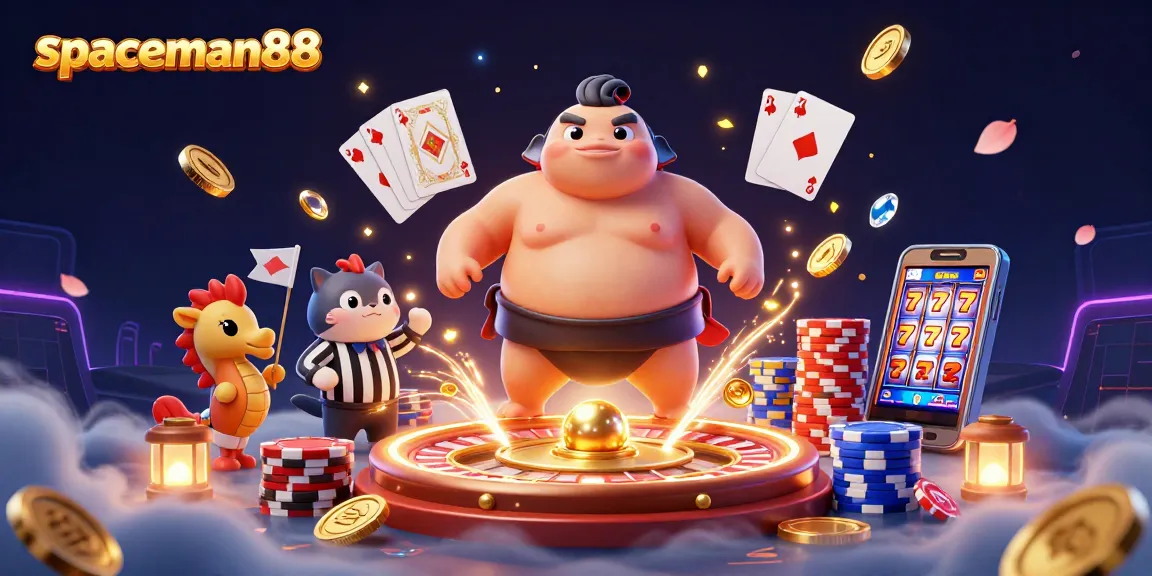 Engage in thrilling gameplay with spaceman88 and vibrant casino elements in an underwater scene.