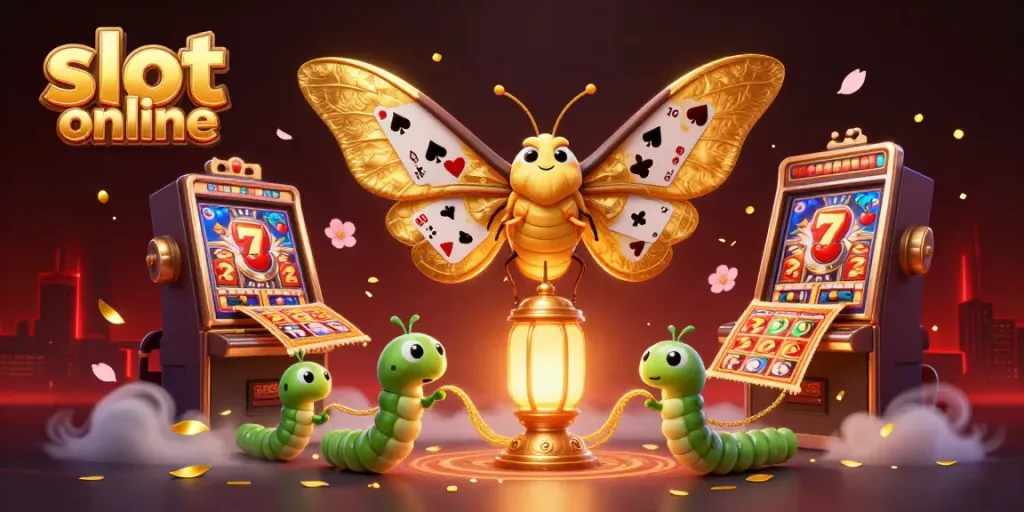 Engage with slot online adventures in this dynamic casino-themed 3D illustration featuring vibrant character elements.
