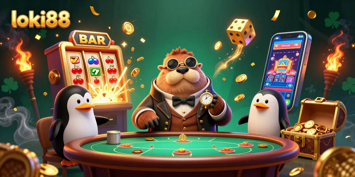 Join the excitement at loki88 as the jolly walrus plays cards with a penguin dealer and bluffing pufferfish.