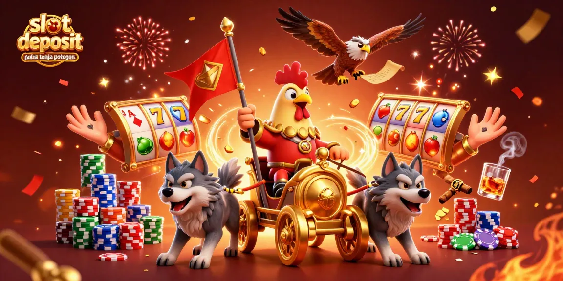 Menangkan slot deposit pulsa tanpa potongan dengan simbol keberuntungan dan aksi seru di kasino online.