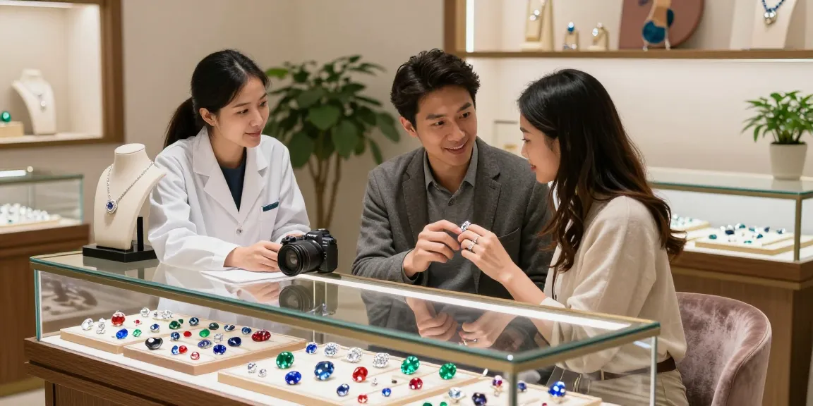 Discover unique gemstones at https://www.mygemspot.com with expert gemologist consultation in a luxurious jewelry store.
