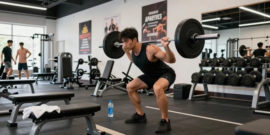Beligas Shop offers premium anabolic steroids for serious athletes in a vibrant gym setting while weightlifting.