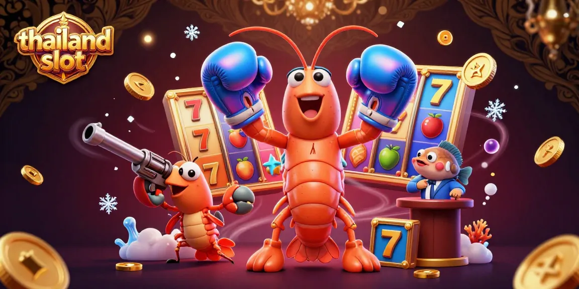 Experience the excitement of thailand slot with this vibrant illustration showcasing unique slot game elements and characters.