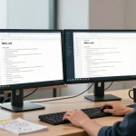 OpenClaw skill development workspace with developer editing SKILL.md files and displaying personalized skill configurations.