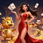 Experience the excitement of situs slot gacor with vibrant 3D characters, swirling gold, and thrilling slot reels.