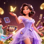 Rasakan kegembiraan bermain dengan link slot gacor hari ini, menampilkan ilustrasi menakjubkan tentang slot dan elemen crypto.