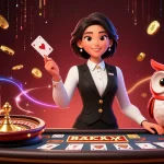 Spin to win with the slot bonus new member 100 in this vibrant casino scene.