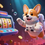 Engage with crypto jackpot slots in a vibrant space-themed casino, showcasing thrilling gameplay and dynamic 3D elements.