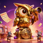 Jouez au casino en ligne France avec une illustration dynamique et colorée de jeux de hasard.