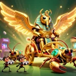 Join the exhilarating thrill of gambling at Sunwin with vibrant casino elements and engaging characters.