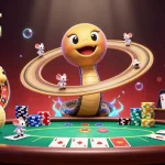 Bermain slot gacor maxwin dengan mesin dan karakter unik dalam ilustrasi 3D yang dinamis.