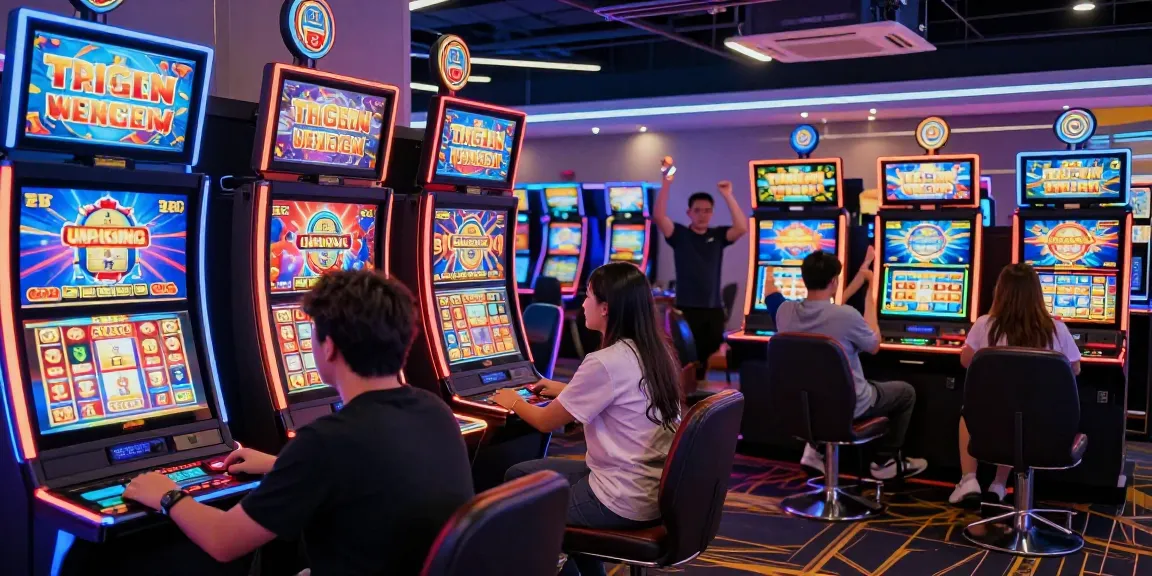 Kudaliar89 menawarkan pengalaman bermain slot gacor dengan suasana kasino modern, pemain merayakan kemenangan.