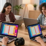 Pengguna Diana4D terlibat dalam permainan togel online dengan perangkat digital di lingkungan yang nyaman.