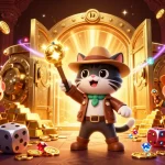 Explore exciting adventures at aussie online casino with 3D cartoon characters amid treasures and slot reels