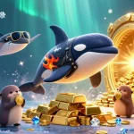 Betting on now goal with a vibrant scene of a whale, stingray, and otters amid treasures.