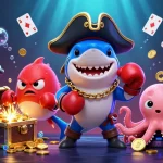 Win big with shbet at a vibrant underwater casino adventure featuring a pirate shark, pufferfish, and octopus!