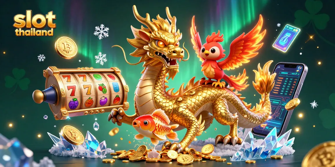 Experience thrilling slot thailand gameplay featuring vibrant dragons, coins, and jackpots.