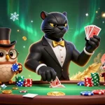 Engage in thrilling gameplay at Sun Win with stylish characters at a dynamic casino scene.