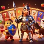 Slot yang menawarkan jackpot dan banyak simbol menarik dengan karakter dan elemen permainan.