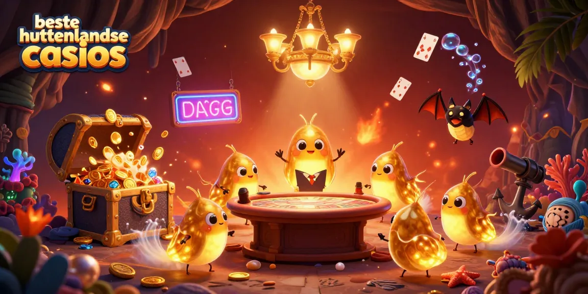 Experience the exciting glow of beste buitenlandse casinos with vibrant glowworms and a unique bat dealer in a vivid casino.