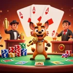 Experience the excitement of slot depo 10k in a vibrant comedy casino illustration