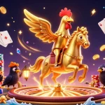 Experience thrilling gameplay with sky88 at this vibrant midnight casino scene.